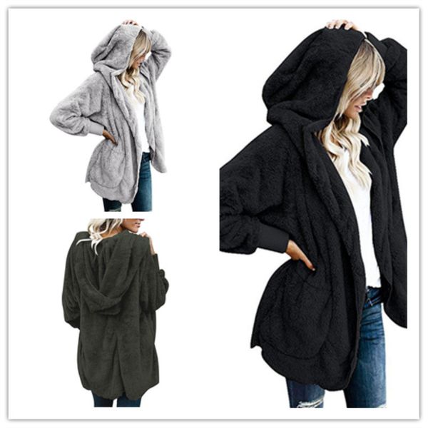 trendy iadies' sweaters autumn and winter 2021 long sleeve hooded solid color women's sweater double side coathoodies, Black
trendy iadies' sweaters autumn and winter 2021 long sleeve hooded solid color women's sweater double side coathoodies, Black