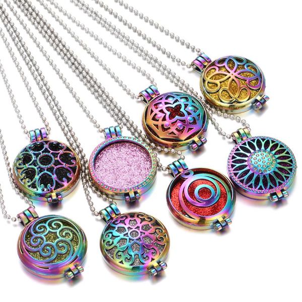 pendant necklaces christmas jewelry colorful flower necklace perfume essential oil diffuser lockets aroma, Silver
pendant necklaces christmas jewelry colorful flower necklace perfume essential oil diffuser lockets aroma, Silver