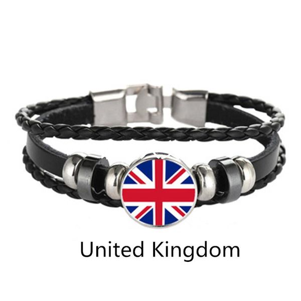 charm bracelets united kingdom hungary chile flag multi-layer leather bracelet fashion men and women jewelry, Golden;silver
charm bracelets united kingdom hungary chile flag multi-layer leather bracelet fashion men and women jewelry, Golden;silver