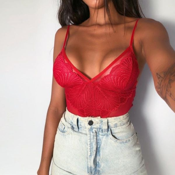women's jumpsuits & rompers bodysuit women v-neck body suits ladies mesh lace jumpsuit solid color sleeveless spaghetti strap romperbod, Black;white
women's jumpsuits & rompers bodysuit women v-neck body suits ladies mesh lace jumpsuit solid color sleeveless spaghetti strap romperbod, Black;white