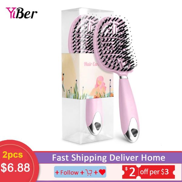 hair brushes brosse cheveux femme brush scalp massage comb anti klit detangler detangling bristle nylon 2pcs, Silver
hair brushes brosse cheveux femme brush scalp massage comb anti klit detangler detangling bristle nylon 2pcs, Silver
