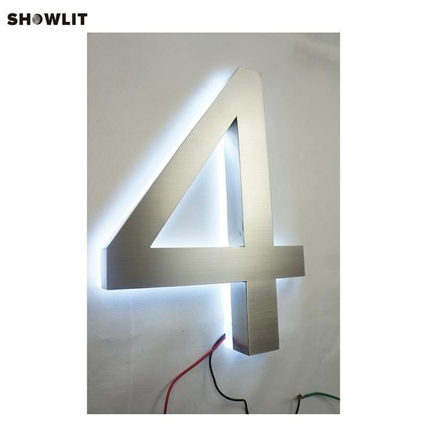 outdoor 304 stainless steel led halo lit house number signage other door hardware
outdoor 304 stainless steel led halo lit house number signage other door hardware