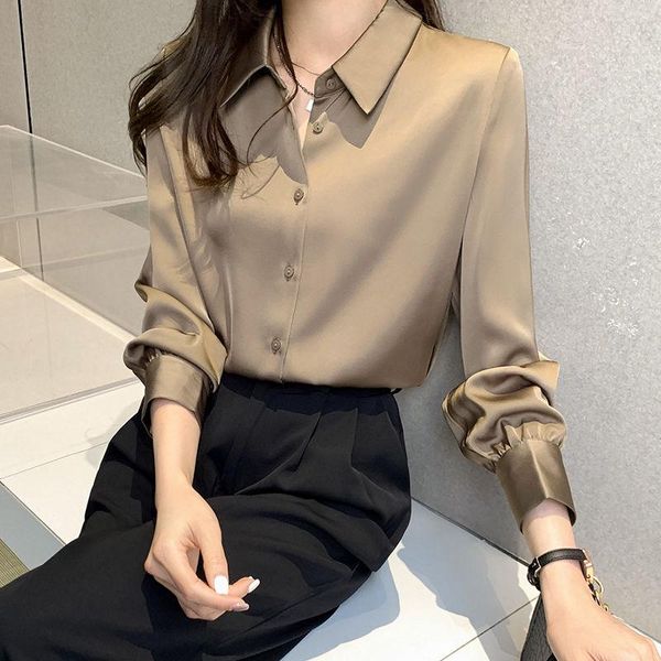 women's blouses & shirts autumn fashion button up satin silk shirt vintage blouse women white lady long sleeves female loose street
women's blouses & shirts autumn fashion button up satin silk shirt vintage blouse women white lady long sleeves female loose street
