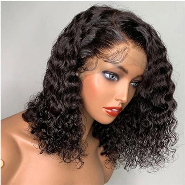lace wigs deep wave middle part cut short bob black pre plucked front wig for women human hair babyhair brazilian remy 180%, Black;brown
lace wigs deep wave middle part cut short bob black pre plucked front wig for women human hair babyhair brazilian remy 180%, Black;brown