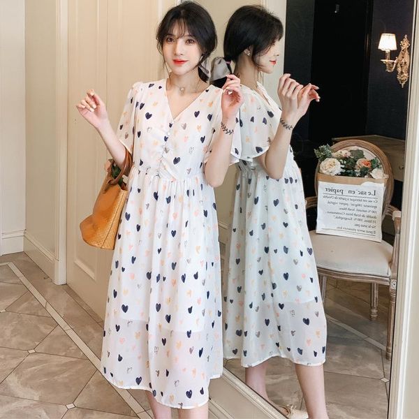 summer maternity clothes pregnant women v-neck dress breastfeeding casual po props clothing dresses, White
summer maternity clothes pregnant women v-neck dress breastfeeding casual po props clothing dresses, White