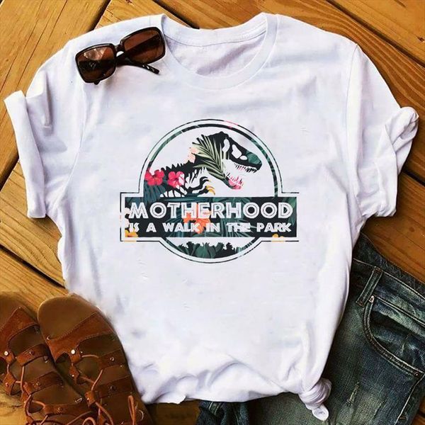 flower skull movie mom sleeve women t shirts mother day tee graphic female top, White