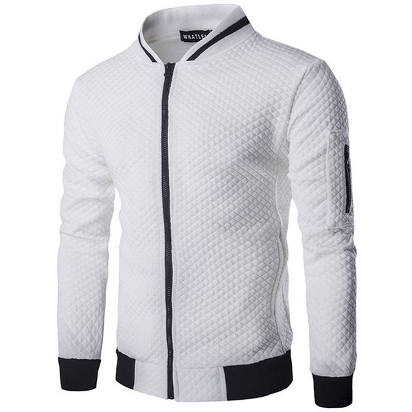 men's jackets wholesale- trend white men veste homme bomber mens fashion slim fit argyle zipper varsity casual for fall jzje, Black;brown
men's jackets wholesale- trend white men veste homme bomber mens fashion slim fit argyle zipper varsity casual for fall jzje, Black;brown