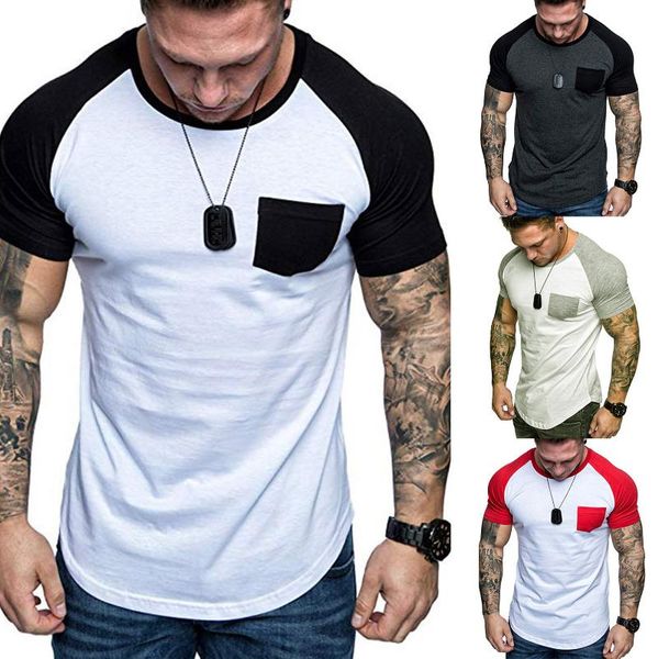 men's t-shirts 2021 t-shirt slim fit patchwork pocket short sleeved tees mens t shirts daily summer poleras hombre camiseta, White;black
men's t-shirts 2021 t-shirt slim fit patchwork pocket short sleeved tees mens t shirts daily summer poleras hombre camiseta, White;black