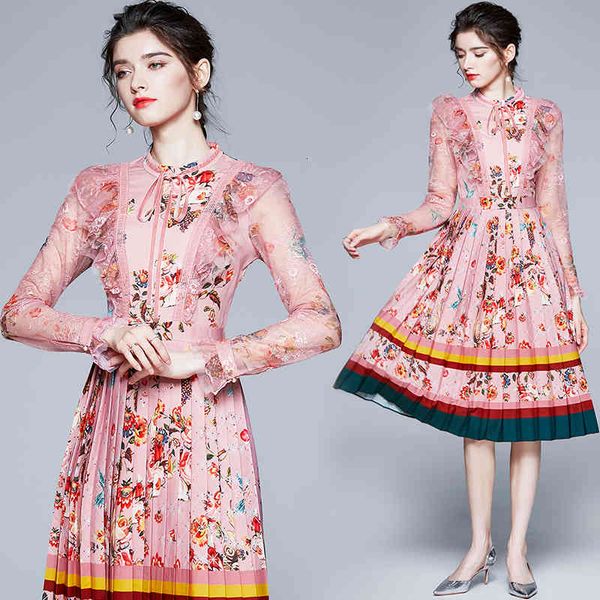 casual dresses autumn fashion ruffled flower mesh patchwork long sleeve runway women bow collar floral print vintage female pleate, Black;gray
casual dresses autumn fashion ruffled flower mesh patchwork long sleeve runway women bow collar floral print vintage female pleate, Black;gray