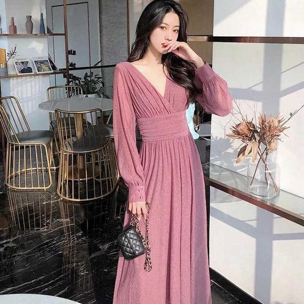 autumn fashion women long sleeve maxi dress draped high waist elegant shiny party es vestidos 210529, Black;gray
autumn fashion women long sleeve maxi dress draped high waist elegant shiny party es vestidos 210529, Black;gray