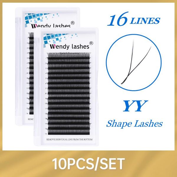 false eyelashes 10pcs 16 lines yy shape eyelash extensions faux mink double tip premade volume fan lash individual makeup
false eyelashes 10pcs 16 lines yy shape eyelash extensions faux mink double tip premade volume fan lash individual makeup