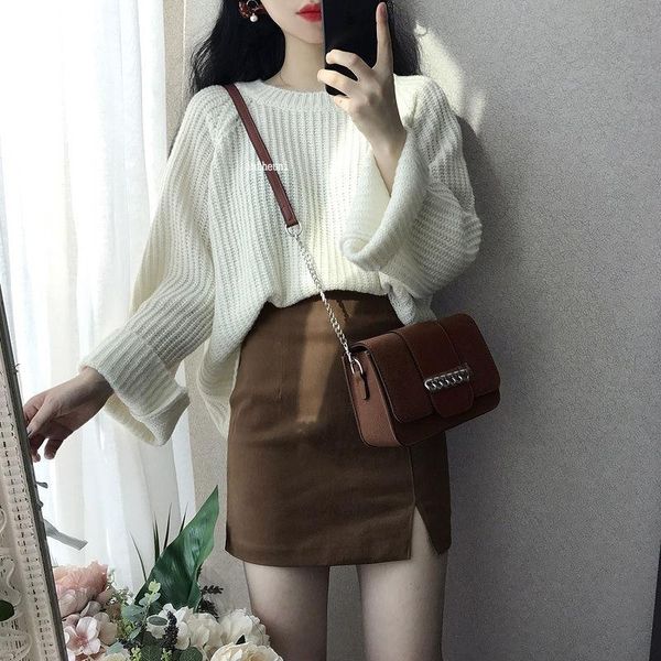 skirts high waist women's autumn and winter brushed split a- line skirt black woman faldas jupe
skirts high waist women's autumn and winter brushed split a- line skirt black woman faldas jupe