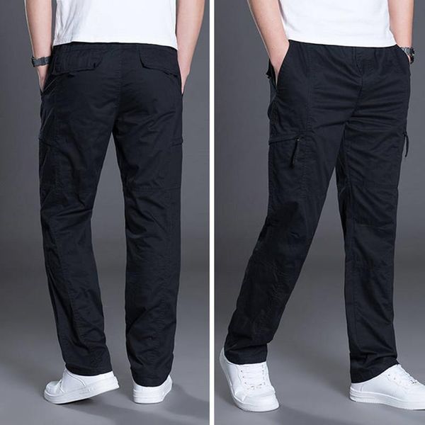 men's pants autumn regular straight-leg sports pants, cotton plus size loose overalls, outdoor casual multi-pocket long, Black
men's pants autumn regular straight-leg sports pants, cotton plus size loose overalls, outdoor casual multi-pocket long, Black