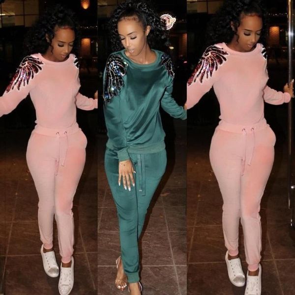 two piece dress casual 2 set women velvet sequin long sleeve hoodie and pencil pant fall winter tracksuit, White
two piece dress casual 2 set women velvet sequin long sleeve hoodie and pencil pant fall winter tracksuit, White