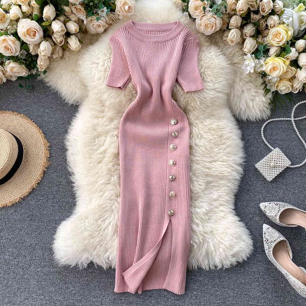 casual dresses -elegante vestido de verano para mujer, manga corta coreana, liso, una hilera botones, ajustado, elstico, con abert, Black;gray
casual dresses -elegante vestido de verano para mujer, manga corta coreana, liso, una hilera botones, ajustado, elstico, con abert, Black;gray