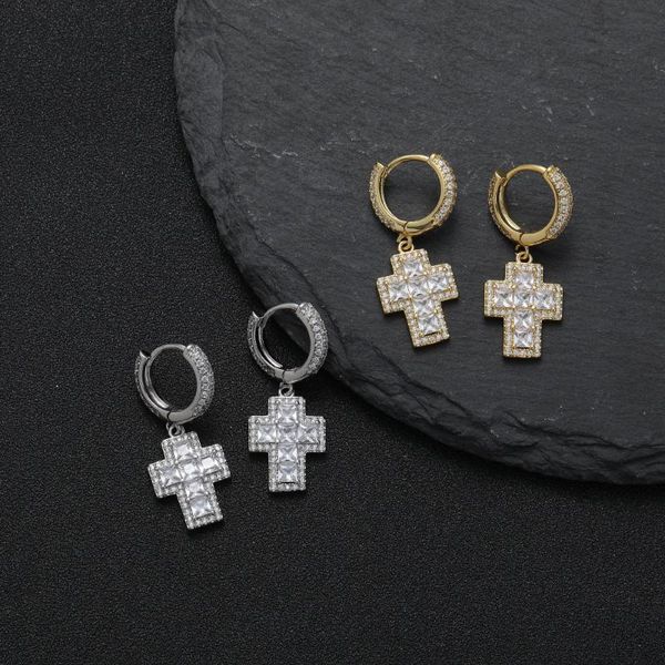 hoop & huggie designer shining cross dangle earrrings for women men silver color cubic zirconia hip hop party jewelry accessories, Golden;silver
hoop & huggie designer shining cross dangle earrrings for women men silver color cubic zirconia hip hop party jewelry accessories, Golden;silver