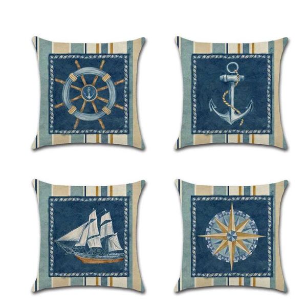 cushion/decorative pillow home decorative sailboat, anchor, compass linen cushion pillows sofa throw
cushion/decorative pillow home decorative sailboat, anchor, compass linen cushion pillows sofa throw