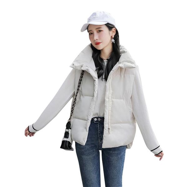 women's vests down cotton vest short autumn-stand-collar waistcoat fashion casual padded jacket, Black;white
women's vests down cotton vest short autumn-stand-collar waistcoat fashion casual padded jacket, Black;white