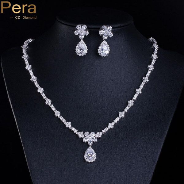 earrings & necklace pera luxury women costume jewelry accessories gorgeous silver color big pear cut drop and set for female j156
earrings & necklace pera luxury women costume jewelry accessories gorgeous silver color big pear cut drop and set for female j156