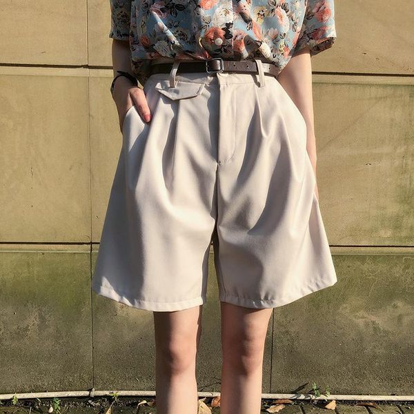 summer 2021 wide leg suit shorts female korean version of high waist loose casual women's, White;black
summer 2021 wide leg suit shorts female korean version of high waist loose casual women's, White;black