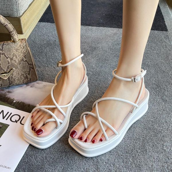 sandals women summer 2021 white square clip toe heels shoes lady chunky soles wedges fashion platform, Black
sandals women summer 2021 white square clip toe heels shoes lady chunky soles wedges fashion platform, Black