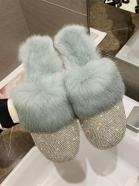 slippers fleece women wear muller shoes flat bottom rhinestone cute half winter warm black green beige
slippers fleece women wear muller shoes flat bottom rhinestone cute half winter warm black green beige