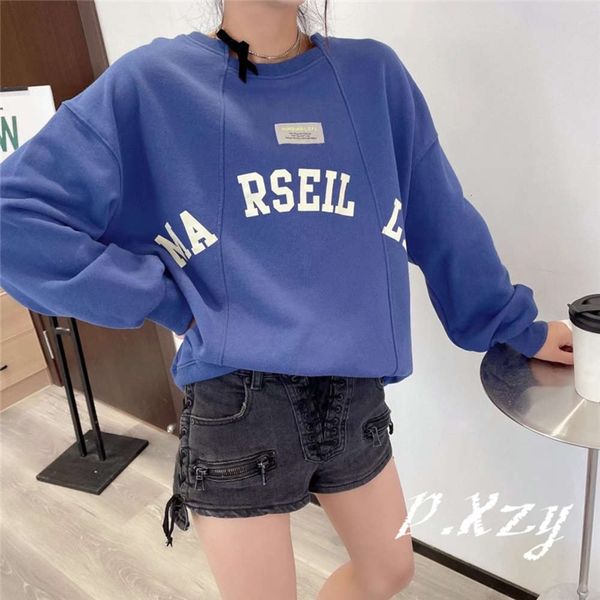 r splicing letter large long sleeve pullover women's sweater autumn medium personalized t-shirt fashion, Black
r splicing letter large long sleeve pullover women's sweater autumn medium personalized t-shirt fashion, Black