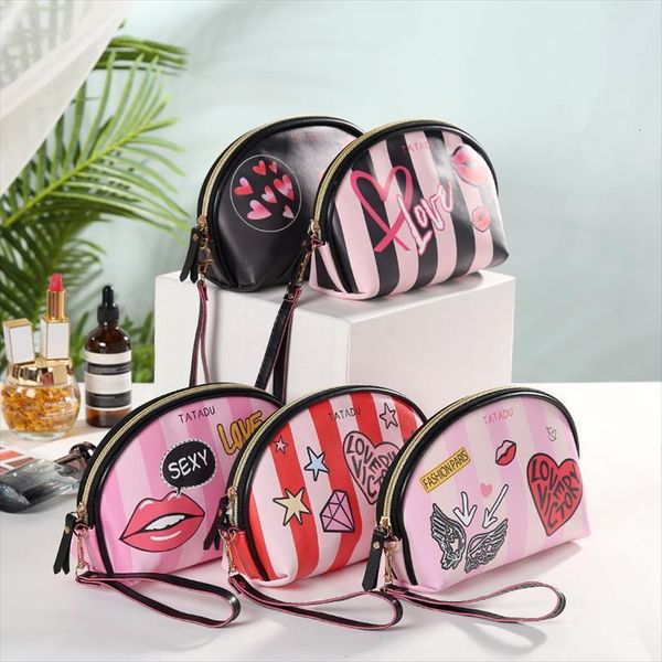 fashion women stripe cosmetic portable bags leather travel makeup handbag organizer toiletry zipper storage
fashion women stripe cosmetic portable bags leather travel makeup handbag organizer toiletry zipper storage