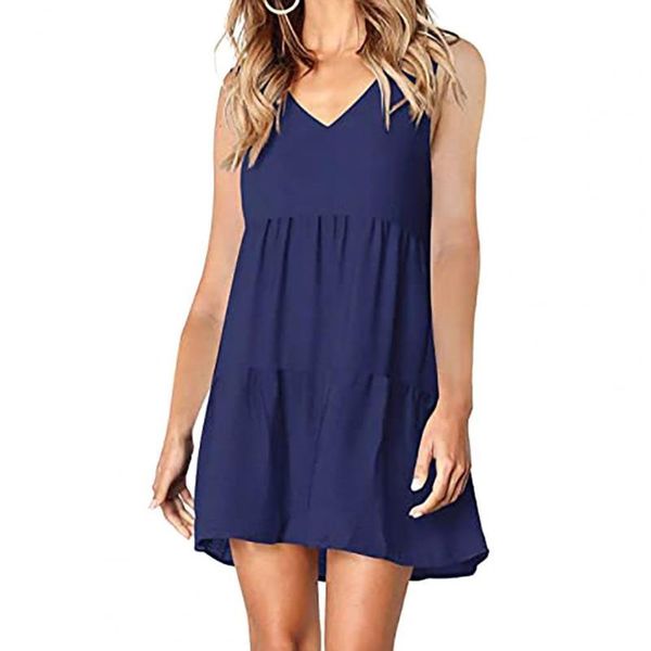 casual dresses stylish women summer harajuku sleeveless solid color v-neck ruffle hem loose mini dress sundress for date streetwear, Black;gray
casual dresses stylish women summer harajuku sleeveless solid color v-neck ruffle hem loose mini dress sundress for date streetwear, Black;gray