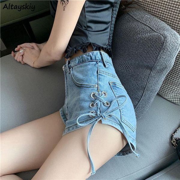women's shorts women design denim girls bandage ins high waist slim simple all match lovely leisure fashion street chic, White;black
women's shorts women design denim girls bandage ins high waist slim simple all match lovely leisure fashion street chic, White;black