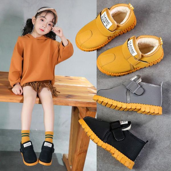 boots winter children' snow girls plush thickened cotton shoes boys warm baby flat bottom non slip 1-7 years, Black;grey
boots winter children' snow girls plush thickened cotton shoes boys warm baby flat bottom non slip 1-7 years, Black;grey