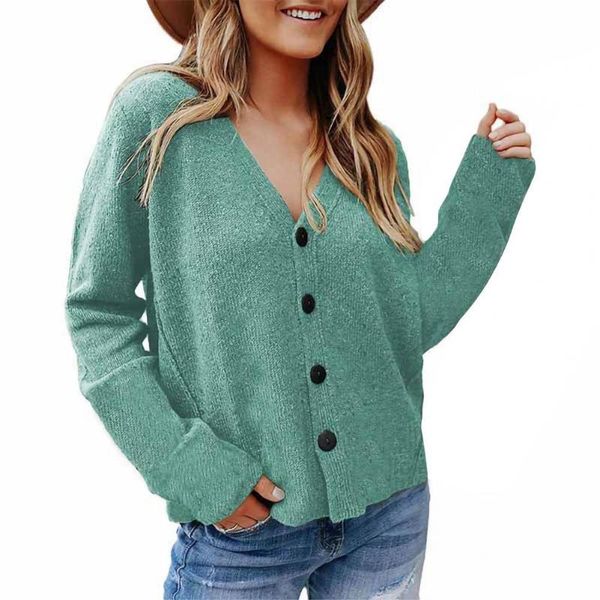 women's knits & tees 2021 v-neck long sleeve sweater button cardigan for women knitted fashion autumn winter short crop to, White
women's knits & tees 2021 v-neck long sleeve sweater button cardigan for women knitted fashion autumn winter short crop to, White