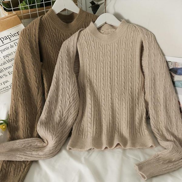 women's knits & tees cardigans suit 2021 short long-sleeved knitted shawl slim twist sleeveless sweater bottom vest autumn sets, White
women's knits & tees cardigans suit 2021 short long-sleeved knitted shawl slim twist sleeveless sweater bottom vest autumn sets, White