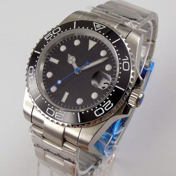 wristwatches 24 jewel nh35a 40mm mechanical men's watch sapphire glass brushed stainless steel bracelet oyster luminous dial, Slivery;brown
wristwatches 24 jewel nh35a 40mm mechanical men's watch sapphire glass brushed stainless steel bracelet oyster luminous dial, Slivery;brown