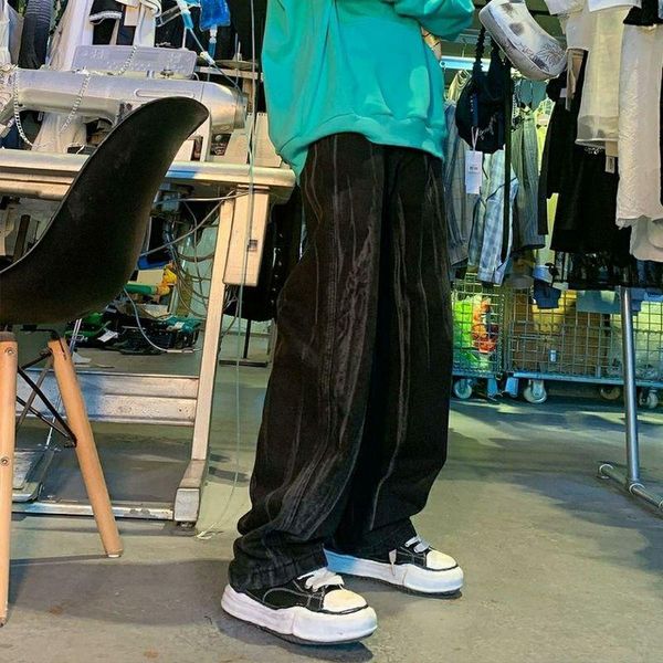 men's jeans baggy men vintage tie-dye korean style loose straight-leg pants male hip-hop all-match contrast mid-waist washed trousers, Blue
men's jeans baggy men vintage tie-dye korean style loose straight-leg pants male hip-hop all-match contrast mid-waist washed trousers, Blue