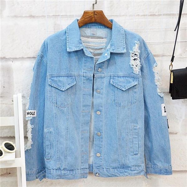 women's jackets where is my mind korea kpop frayed letter patch bomber jeans jacket women ripped denim coat female streetwear harajuku, Black;brown
women's jackets where is my mind korea kpop frayed letter patch bomber jeans jacket women ripped denim coat female streetwear harajuku, Black;brown
