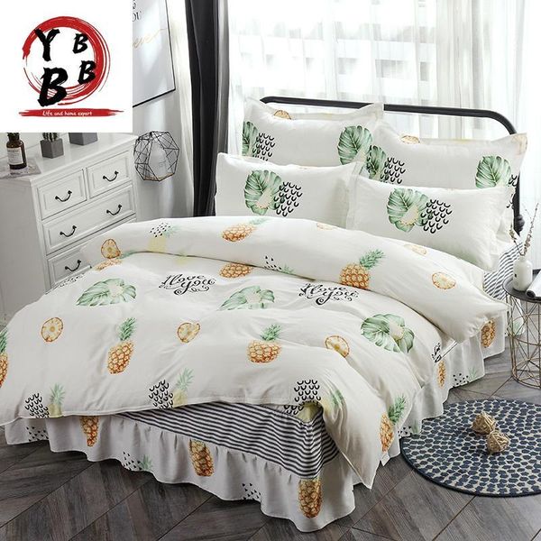bedding sets modern cute fruit pineapple set teen full king double home textile bed skirt pillowcase white quilt cover
bedding sets modern cute fruit pineapple set teen full king double home textile bed skirt pillowcase white quilt cover