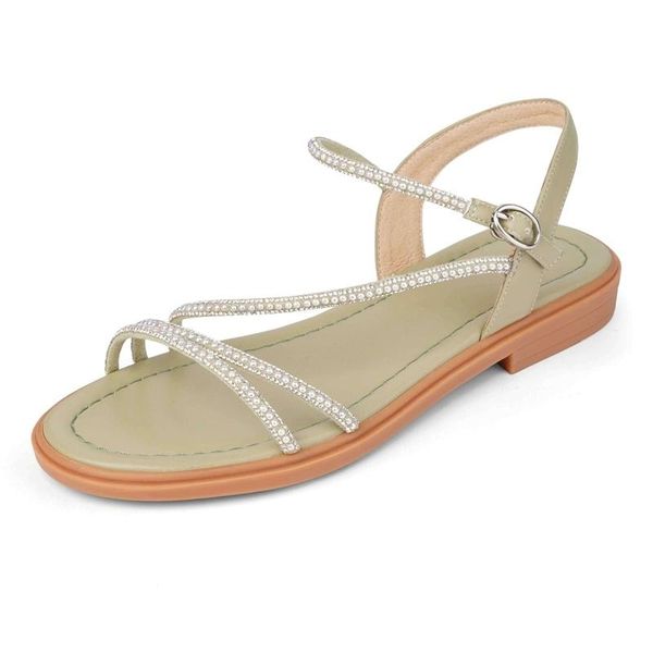 sandals cow leather round toe pearl princess style simple high fashion buckle straps summer mules women l91, Black
sandals cow leather round toe pearl princess style simple high fashion buckle straps summer mules women l91, Black