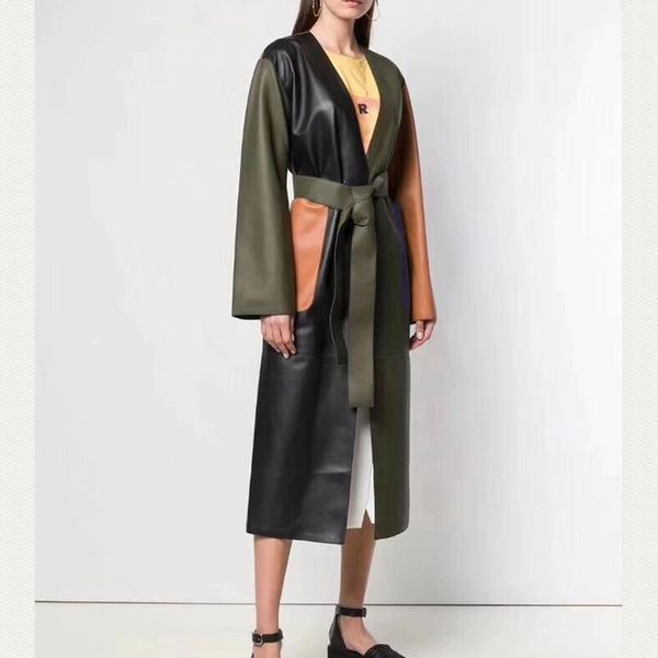 women's leather & faux women coats long 100% genuine 2021 fashion lady natural sheepskin sleeves jackets soft h914, Black
women's leather & faux women coats long 100% genuine 2021 fashion lady natural sheepskin sleeves jackets soft h914, Black