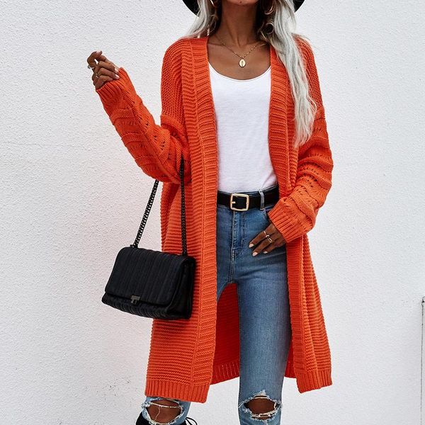 women's knits & tees 2021 cardigans autumn winter casual long knitted cardigan women, White
women's knits & tees 2021 cardigans autumn winter casual long knitted cardigan women, White