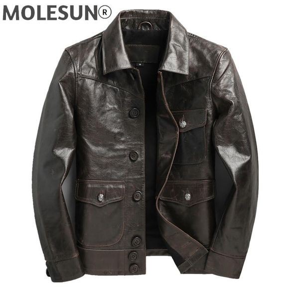 men's leather & faux genuine jacket men 2022 vintage cowhide coat spring autumn mens jackets and coats chaqueta cuero hombre, Black
men's leather & faux genuine jacket men 2022 vintage cowhide coat spring autumn mens jackets and coats chaqueta cuero hombre, Black