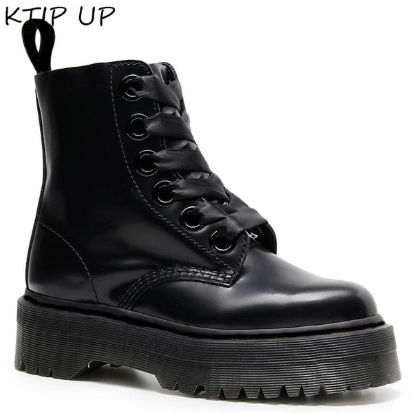punk style ankle boots for women genuine leather platform spring autumn fashion motorcycle shoes, Black
punk style ankle boots for women genuine leather platform spring autumn fashion motorcycle shoes, Black