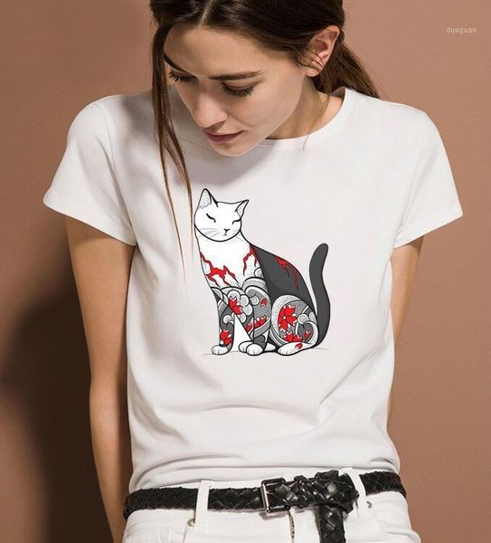women's t-shirt shirts for women 2021 fashion printing personality cat summer thin white shirt female clothing
women's t-shirt shirts for women 2021 fashion printing personality cat summer thin white shirt female clothing