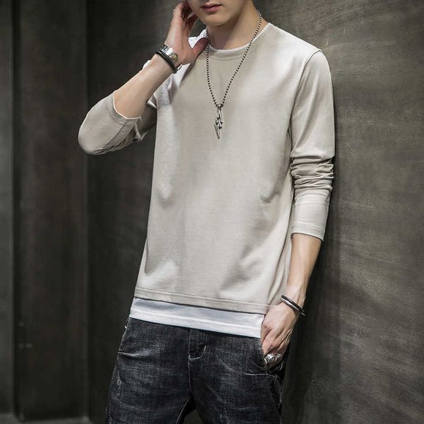 wear 2021 men's autumn and winter long sleeve t-shirt men's fashion casual round neck pure color cotton, White;black
wear 2021 men's autumn and winter long sleeve t-shirt men's fashion casual round neck pure color cotton, White;black