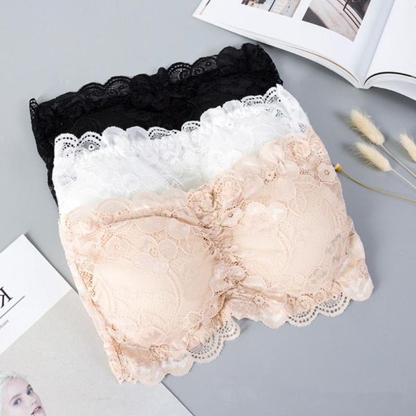 women's tanks & camis lace tube floral wrapped chest bra crop padded strapless wire bralette 3-hook invisible brassiere, White
women's tanks & camis lace tube floral wrapped chest bra crop padded strapless wire bralette 3-hook invisible brassiere, White