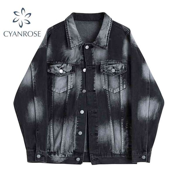 tie dye print black grey denim coat women streetwear fashion long sleeve cowboy jacket harajuku oversize vintage outwear female 210515, Black;brown
tie dye print black grey denim coat women streetwear fashion long sleeve cowboy jacket harajuku oversize vintage outwear female 210515, Black;brown