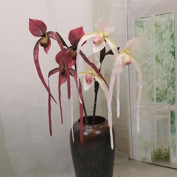 decorative flowers & wreaths 3 forks paphiopedilum artificial silk flower pocket orchid fake for home garden el decoration arrangement
decorative flowers & wreaths 3 forks paphiopedilum artificial silk flower pocket orchid fake for home garden el decoration arrangement