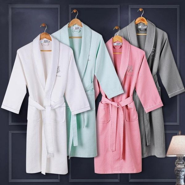 women's sleepwear 100% cotton men bathrobe embroidery waffle soft robe els night dressing gown pijamas bridesmaid unisex, Black;red
women's sleepwear 100% cotton men bathrobe embroidery waffle soft robe els night dressing gown pijamas bridesmaid unisex, Black;red