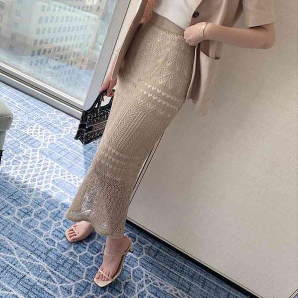 spring summer women long knitting hollow out skirts lady elegant temperament korean street slim stretch waist skirt, Black
spring summer women long knitting hollow out skirts lady elegant temperament korean street slim stretch waist skirt, Black