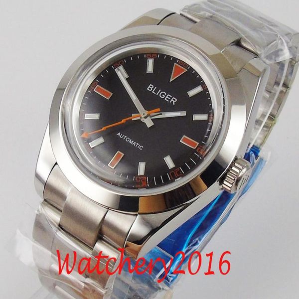 wristwatches 36mm bliger black dial deployment domed glass miyota 8215 automatic mechanical mens watch, Slivery;brown
wristwatches 36mm bliger black dial deployment domed glass miyota 8215 automatic mechanical mens watch, Slivery;brown